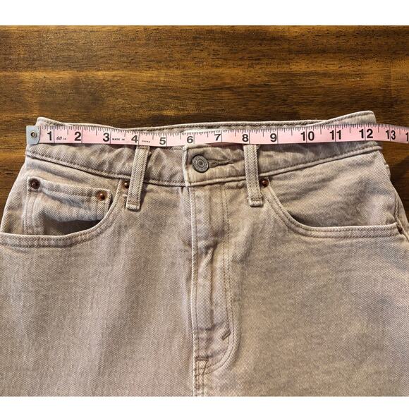 Abercrombie & Fitch Women’s 0 25x32 Jeans Curve Love 90's Relaxed Straight Tan - Picture 8 of 16